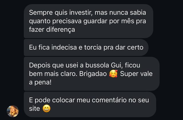 Depoimento: ficou bem mais claro