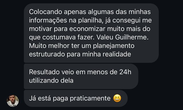 Depoimento: resultado em menos de 24h