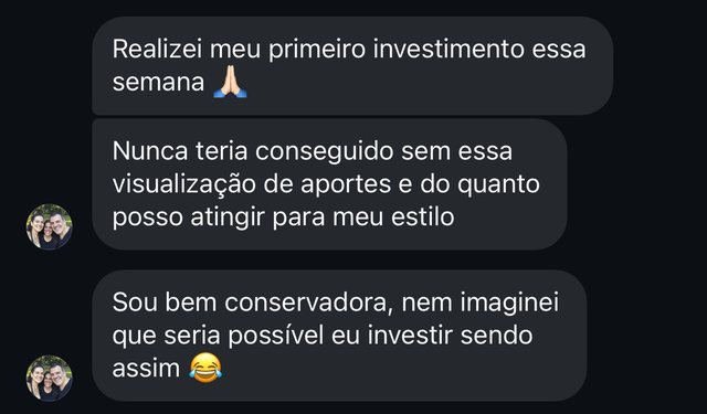Depoimento: primeiro investimento realizado