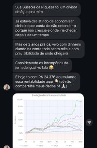 Depoimento: R$ 24.376 acumulados