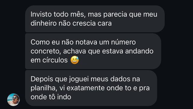 Depoimento: vi exatamente onde estou e para onde vou